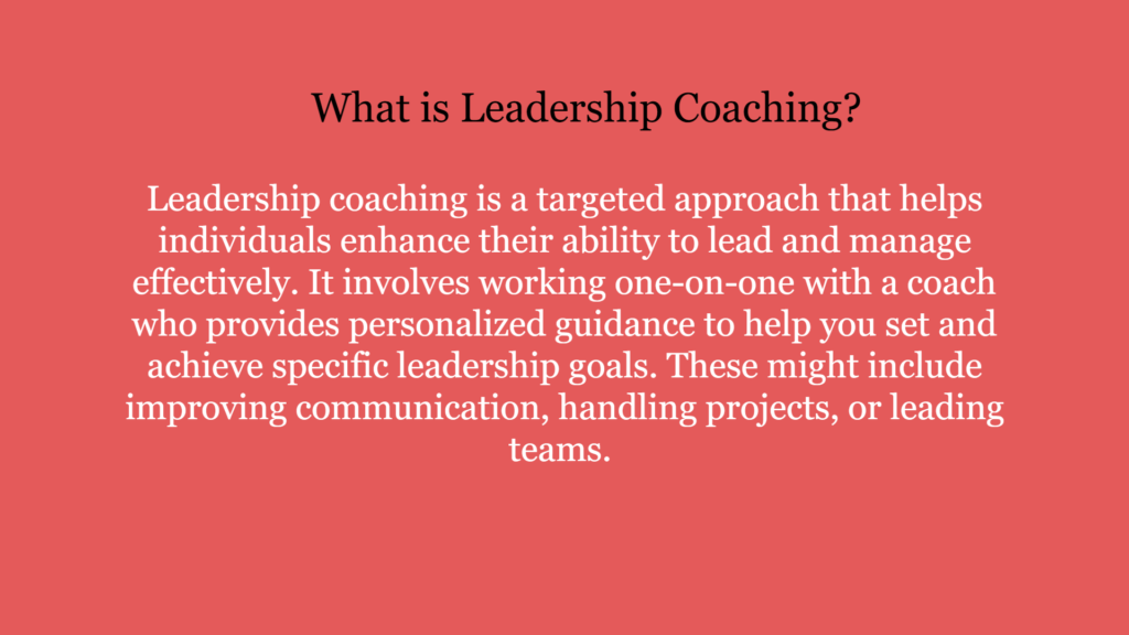 Leadership Coaching