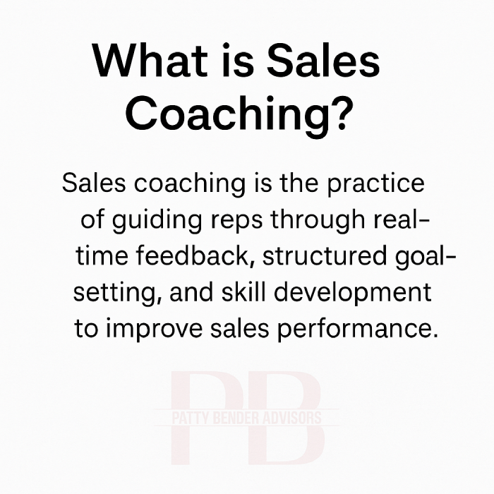 sales coaching definition